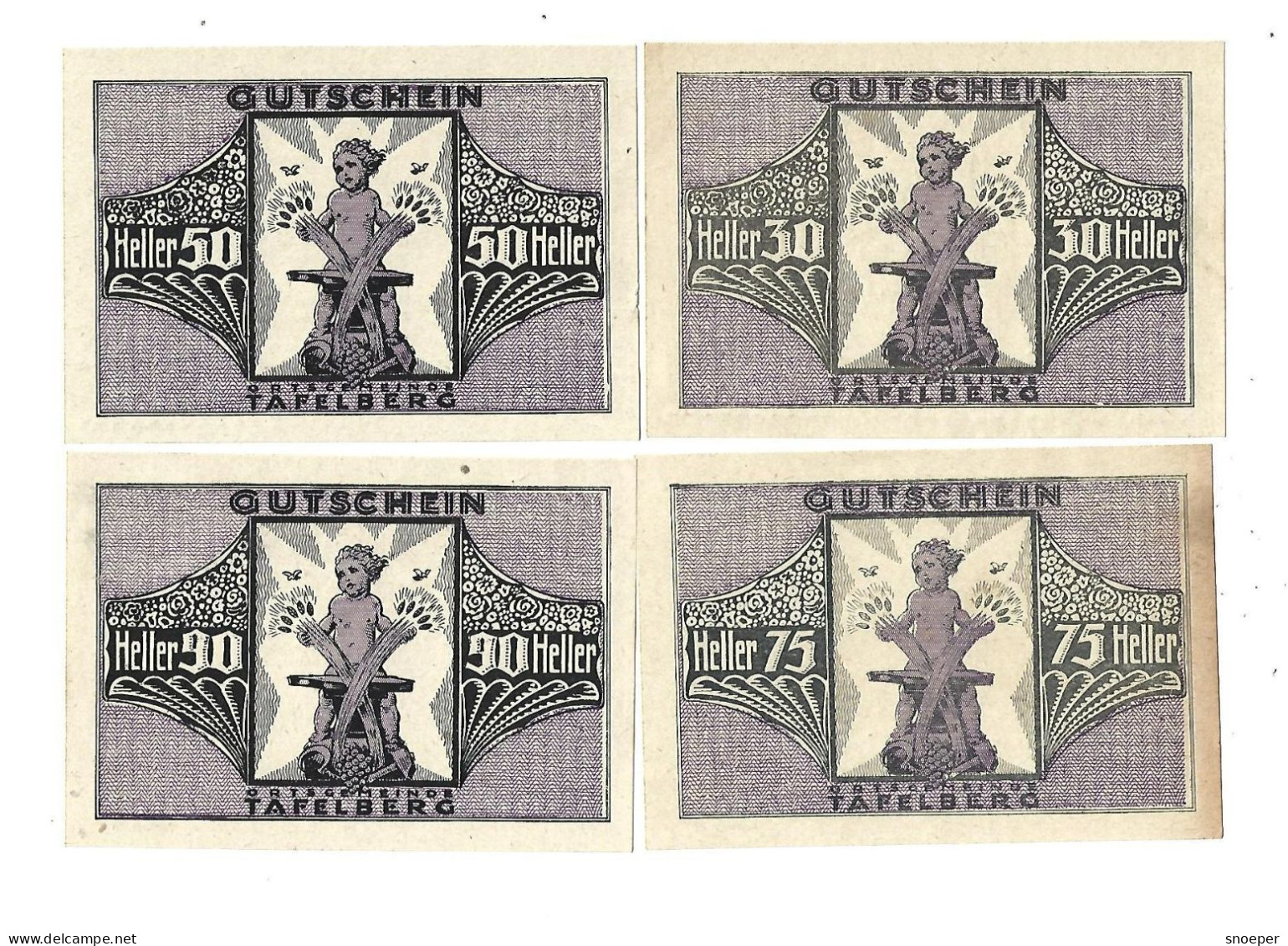 *notgeld   Austria  Tafelberg  Serie Compleet   1054.2c   Cat Val 12,00 Euro - Oesterreich