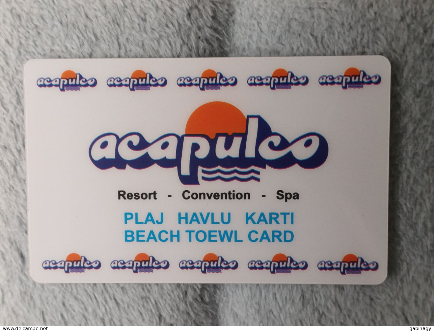 HOTEL KEYS - 2594 - TURKEY - ACAPULCO - Hotelsleutels (kaarten)