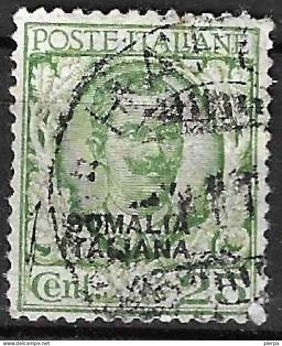 SOMALIA - 1926 - FLOREALE  C. 25 - USATO (YVERT 93 - MICHEL 97 - SS 96) - Somalie