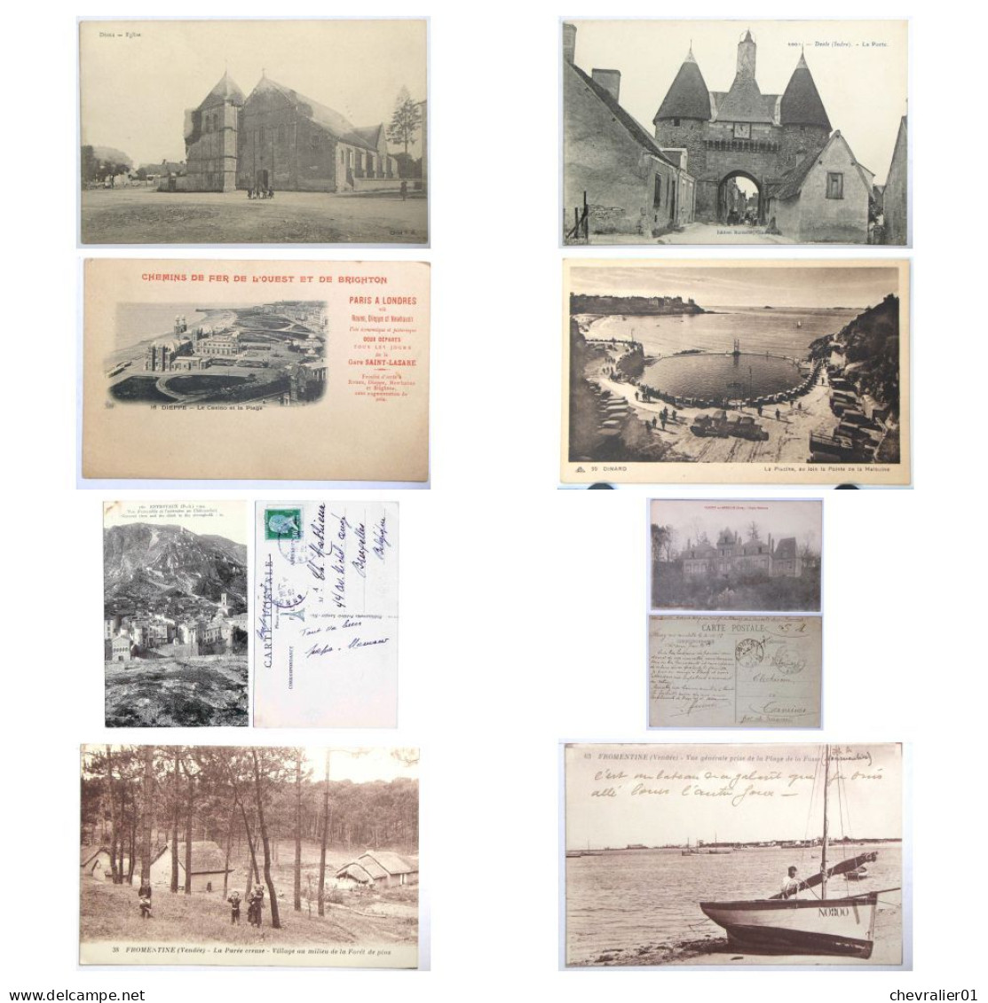CPA-France - Lot De 155 CP - Diverses Villes - 100 - 499 Postkaarten