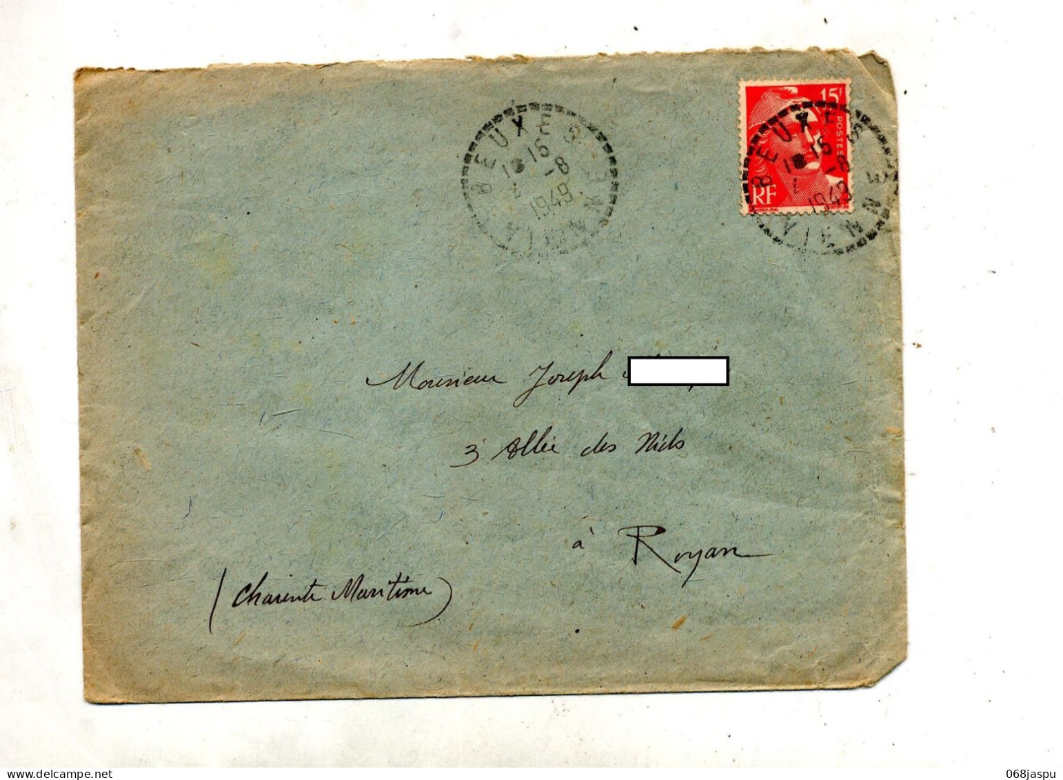 Lettre Cachet Beuxes - Manual Postmarks