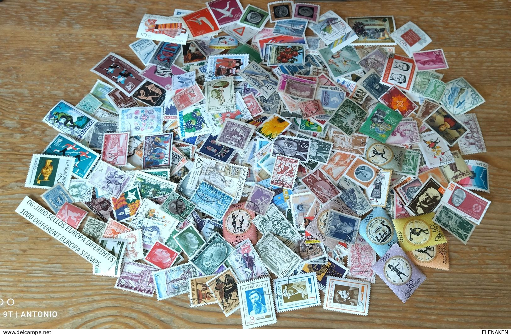 E6-1000 SELLOS DIFERENTES PAÍSES DE EUROPA  1000 STAMPS DIFFERENT COUNTRIES OF EUROPE - Vrac (min 1000 Timbres)