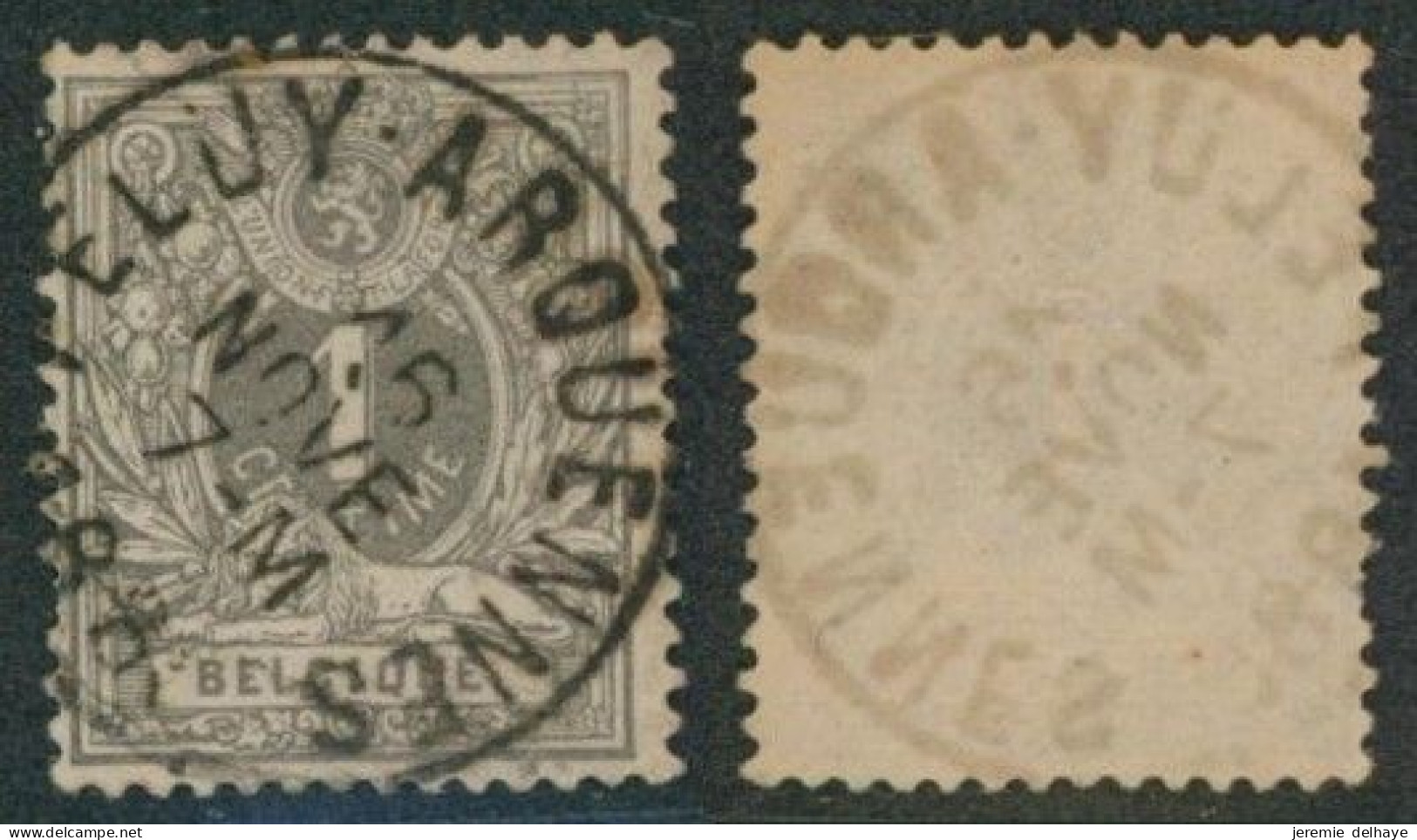 émission 1884 - N°43 Obl Simple Cercle "Feluy-Arquennes" // (AD) - 1884-1891 Leopoldo II