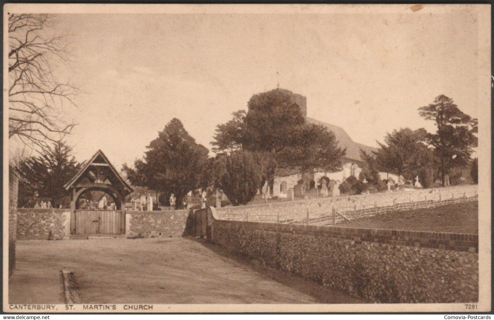 St Martin's Church, Canterbury, Kent, C.1930s - Photochrom Postcard - Canterbury