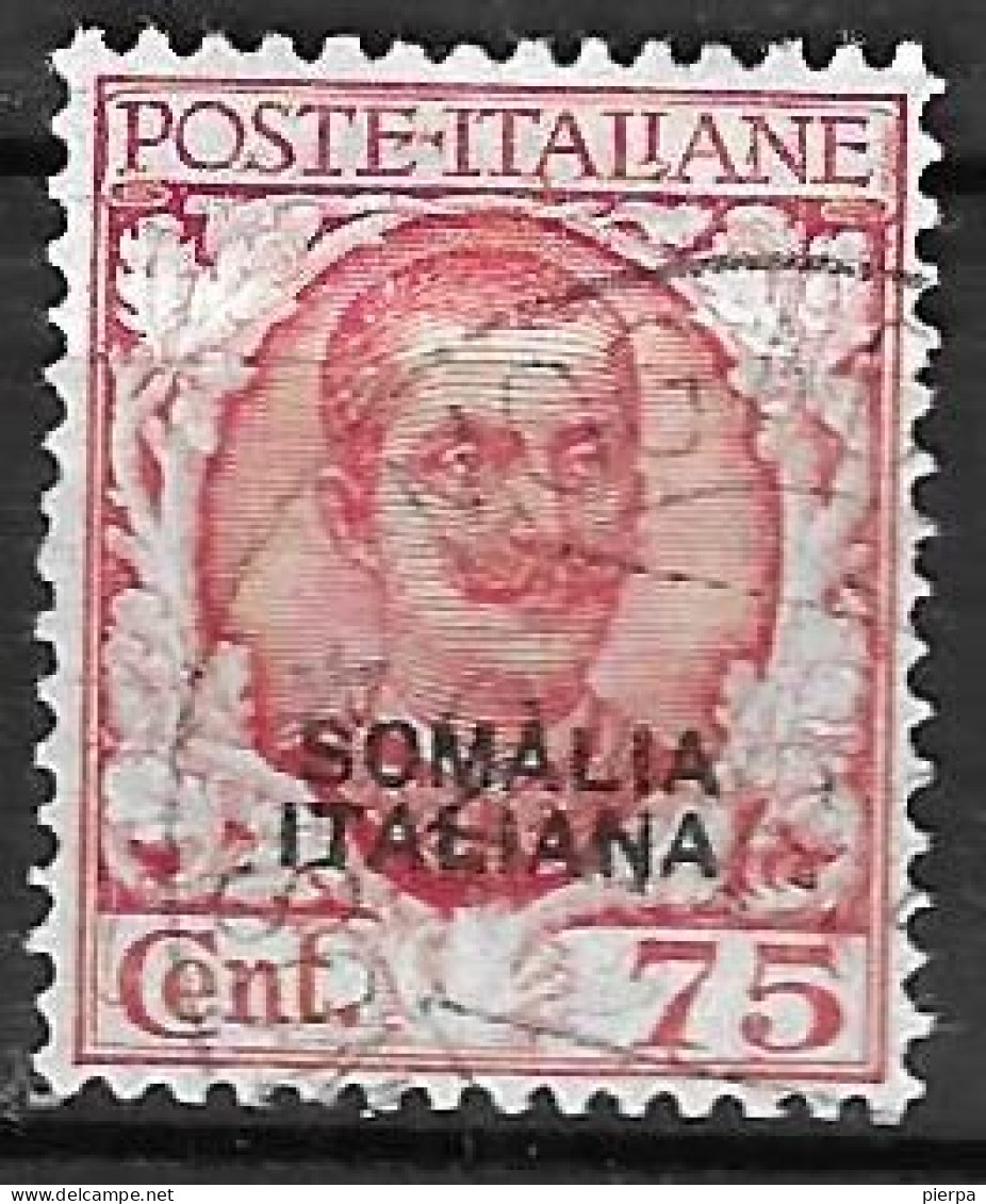 SOMALIA - 1926 - FLOREALE  CENT. 75 - USATO (YVERT 95 - MICHEL 99 - SS 98) - Somalie