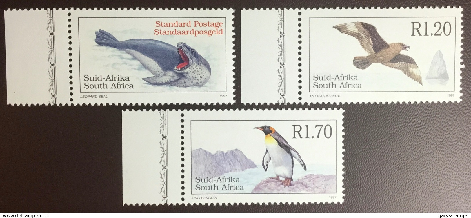 South Africa 1997 Antarctic Fauna Definitives Birds Animals MNH - Otros & Sin Clasificación