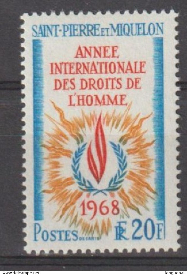 SAINT-PIERRE Et MIQUELON - Année Internationale Des Droits De L'Homme - Unused Stamps