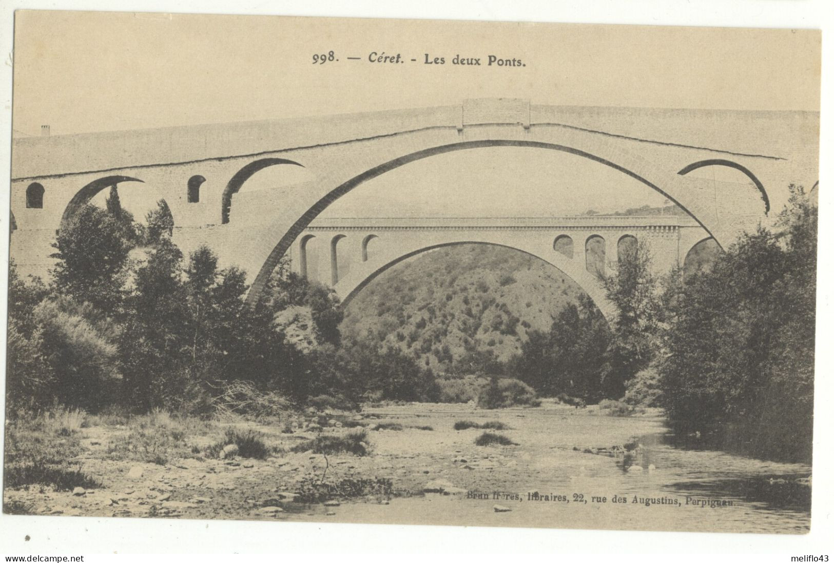 66/CPA - Céret - Les Deux Ponts - Ceret