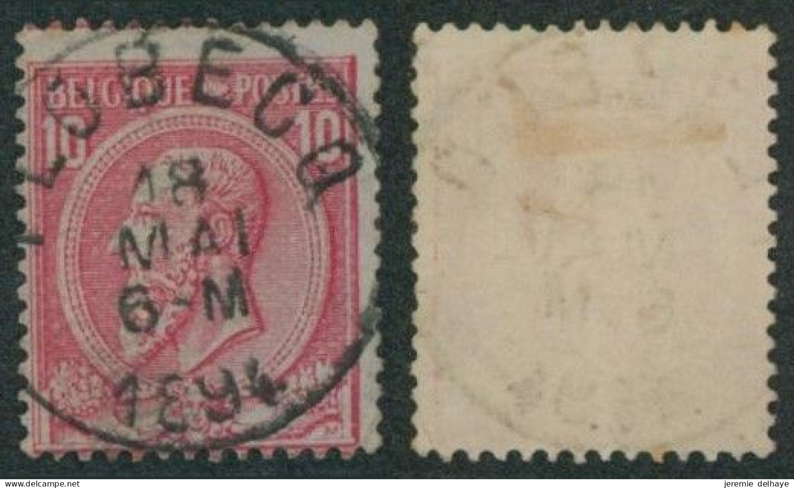 émission 1884 - N°46 Obl Simple Cercle "Flobecq" // (AD) - 1884-1891 Leopold II