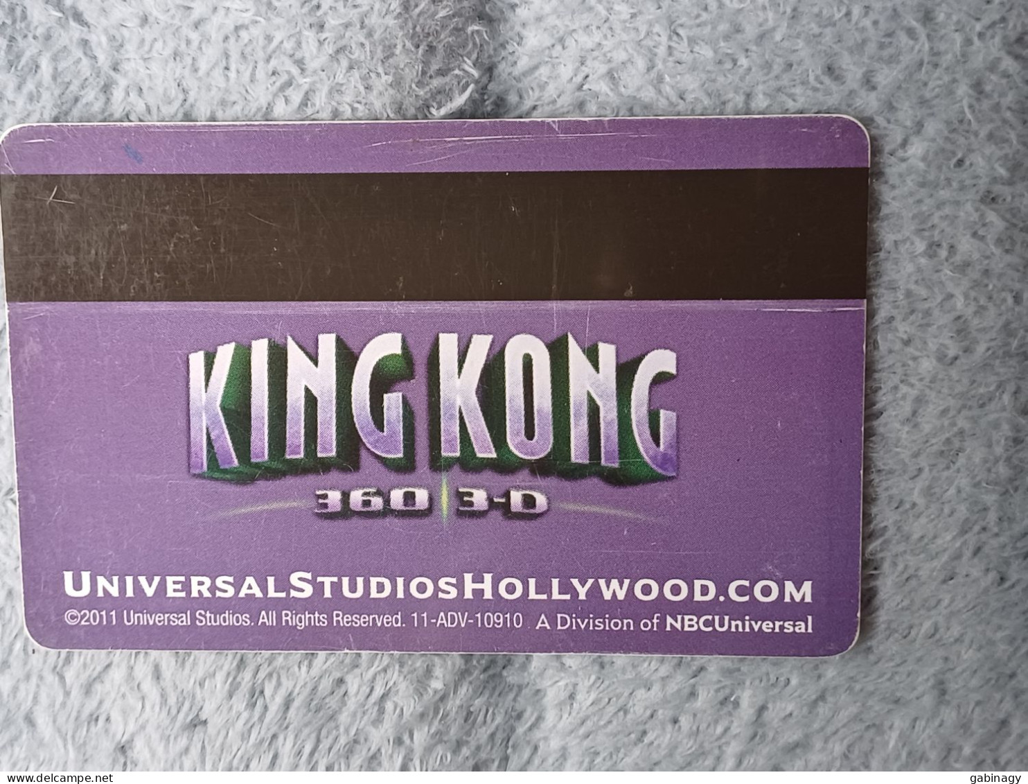 HOTEL KEYS - 2599 - USA - KING KONG UNIVERSAL STUDIOS HOLLYWOOD - Hotelsleutels (kaarten)