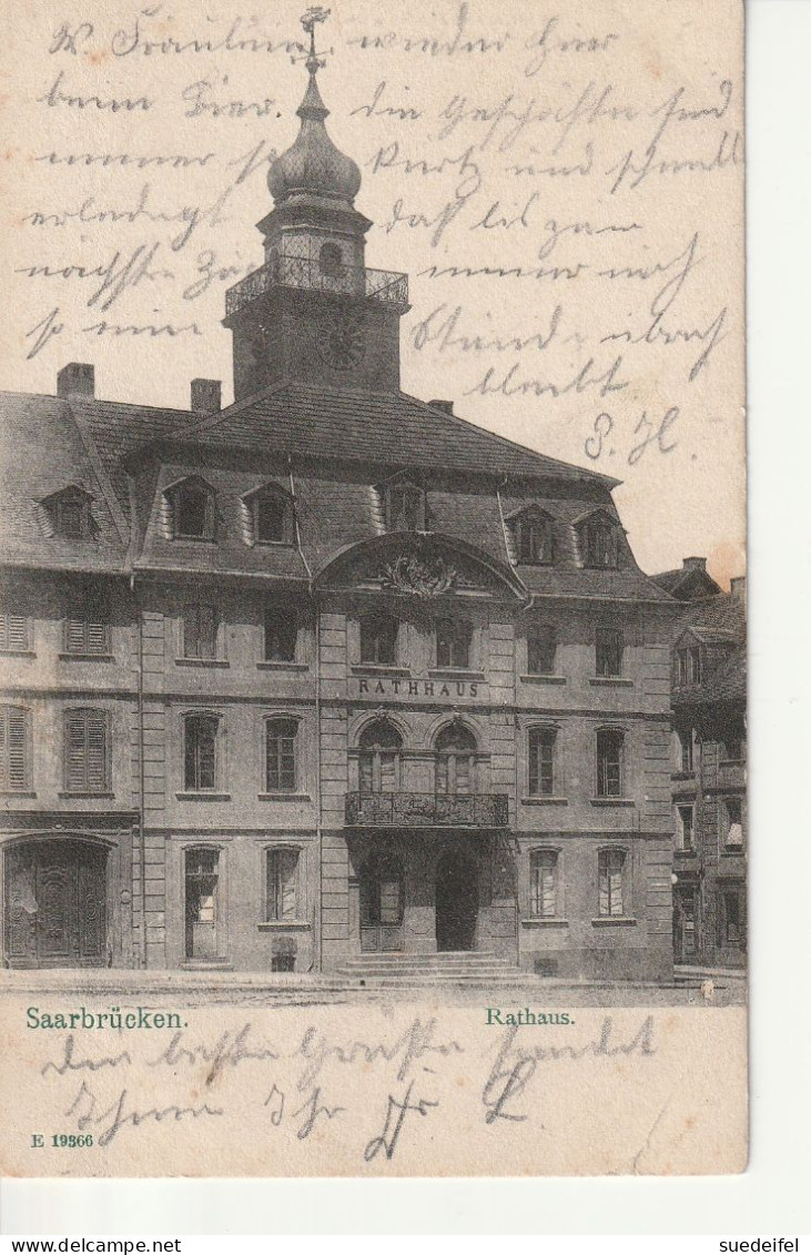 Saarbrücken , Rathaus   1905 - Saarbrücken