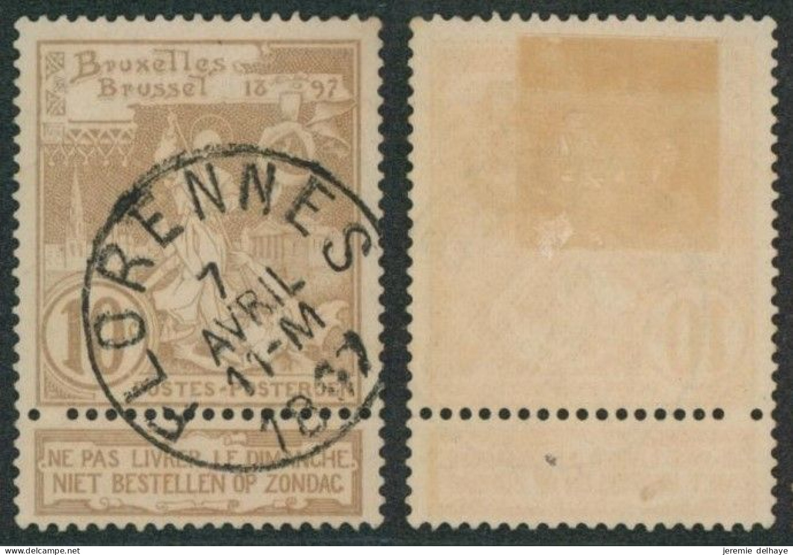 Expositions - N°72 Obl Simple Cercle "Florennes" // (AD) - 1894-1896 Tentoonstellingen