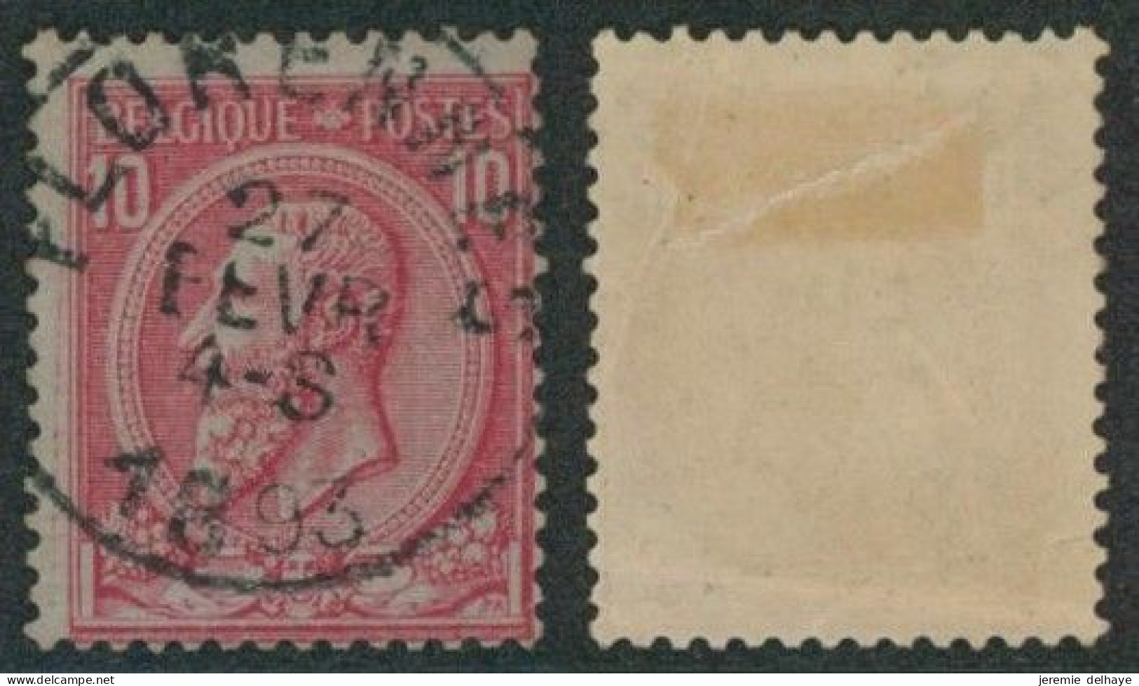 émission 1884 - N°46 Obl Simple Cercle "Florennes" // (AD) - 1884-1891 Leopold II