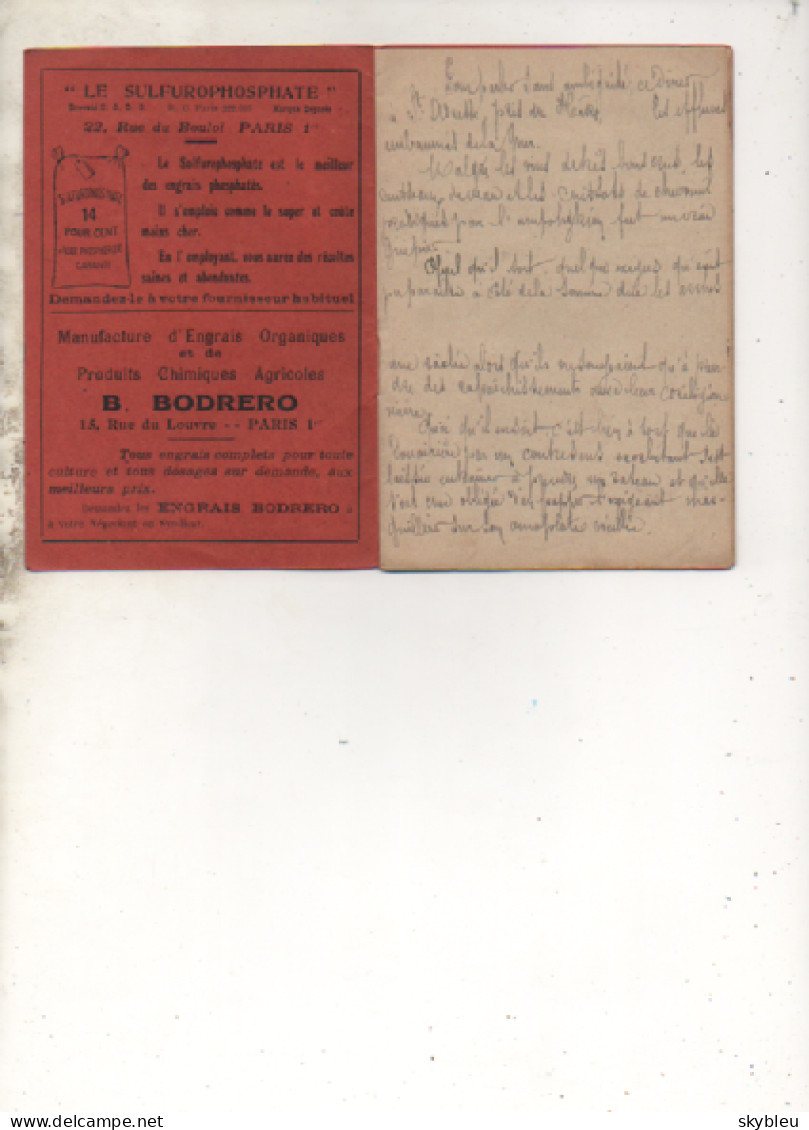 91. ARPAJON - Notes - Foire Aux Haricots D'Arpajon - 1924 -  Carnet - - Werbung