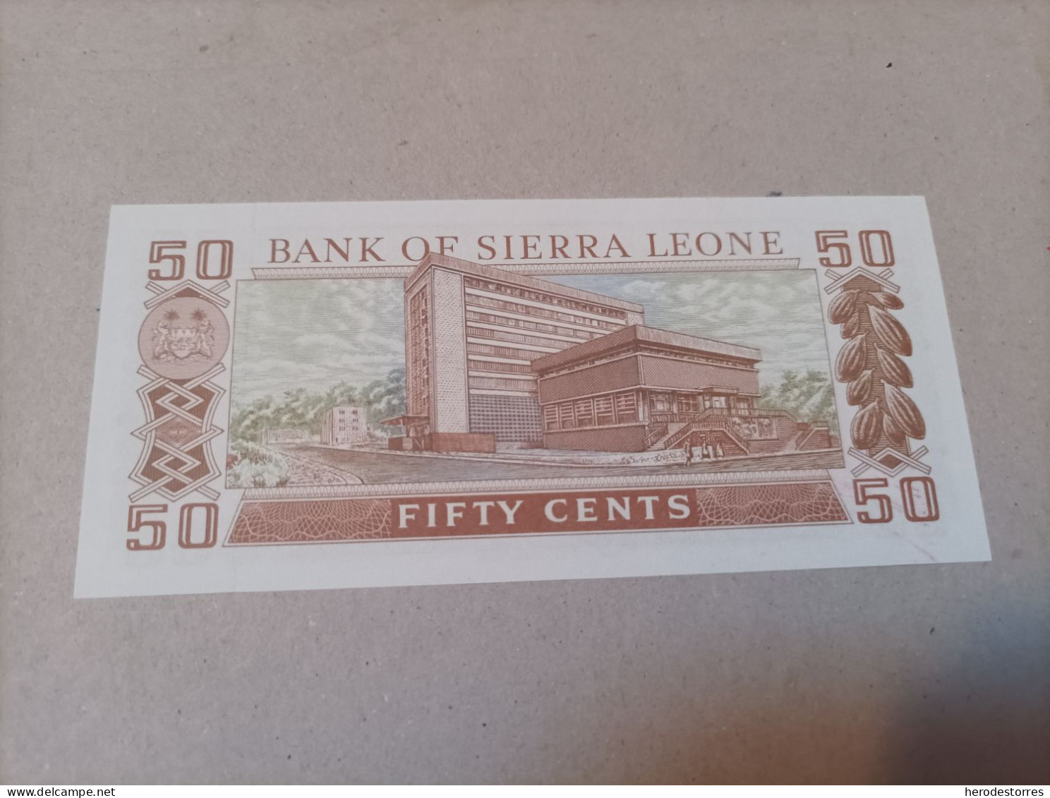 Billete Sierra Leona, 50 Céntimos, Año 1984, UNC - Sierra Leona