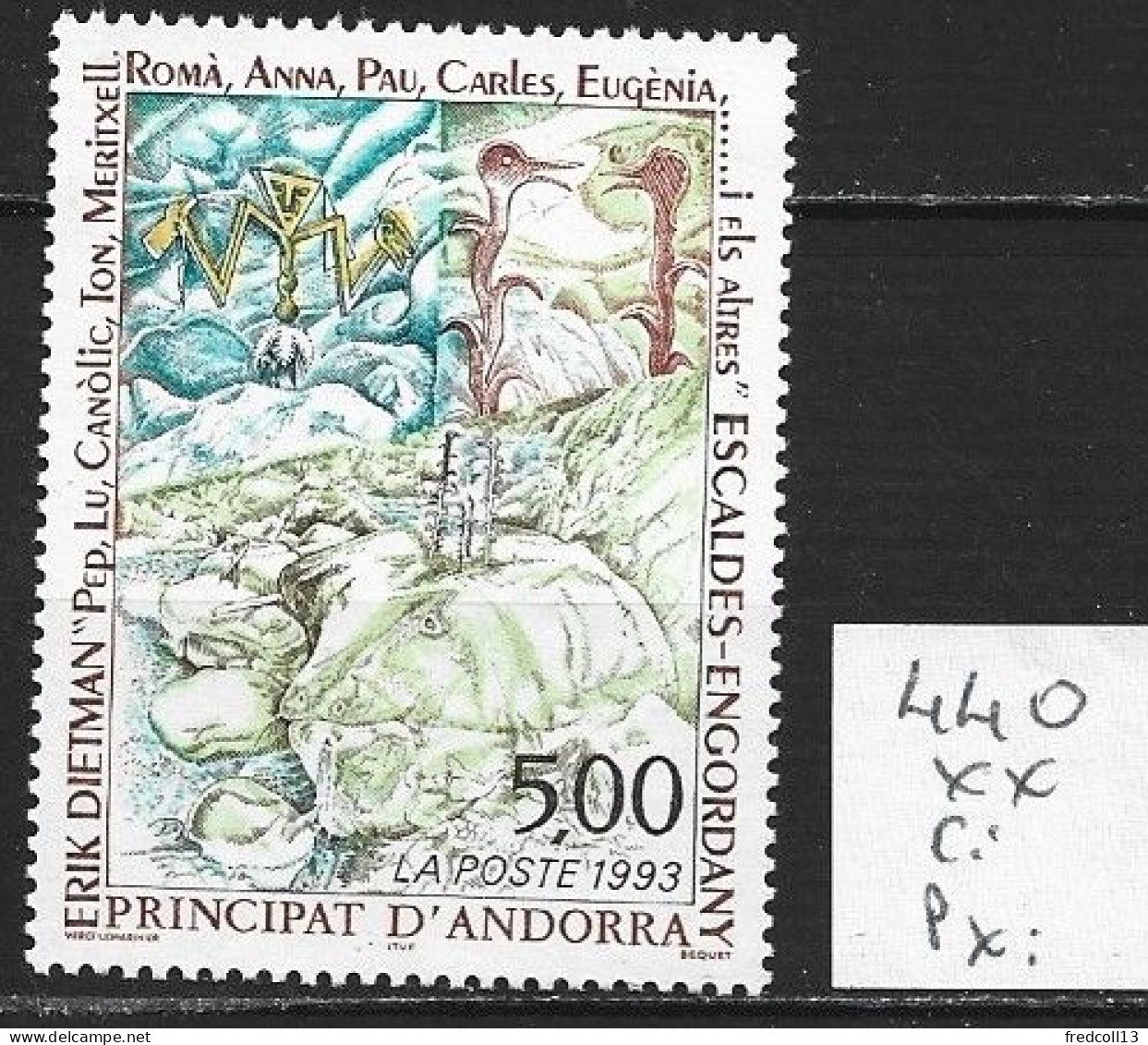 ANDORRE FRANCAIS 440 ** Côte 3 € - Unused Stamps