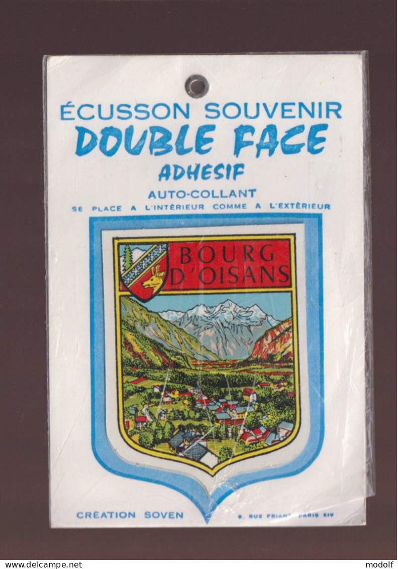 Blason Adhésif Double Face - Bourg D'Oisans - Bourg-d'Oisans