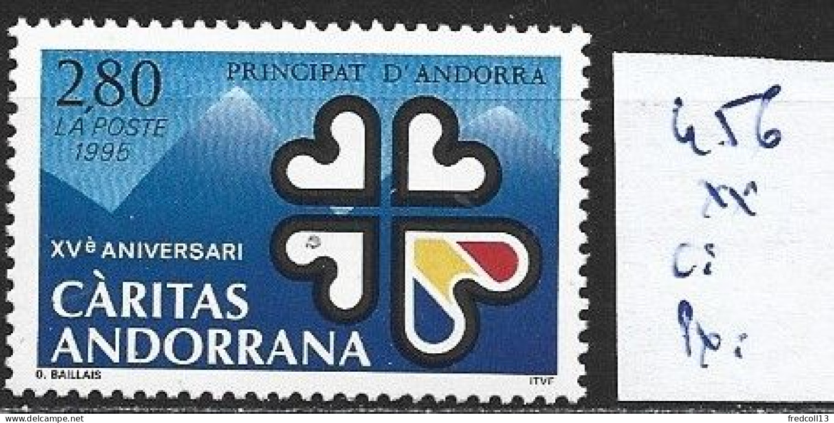 ANDORRE FRANCAIS 456 ** Côte 2 € - Unused Stamps