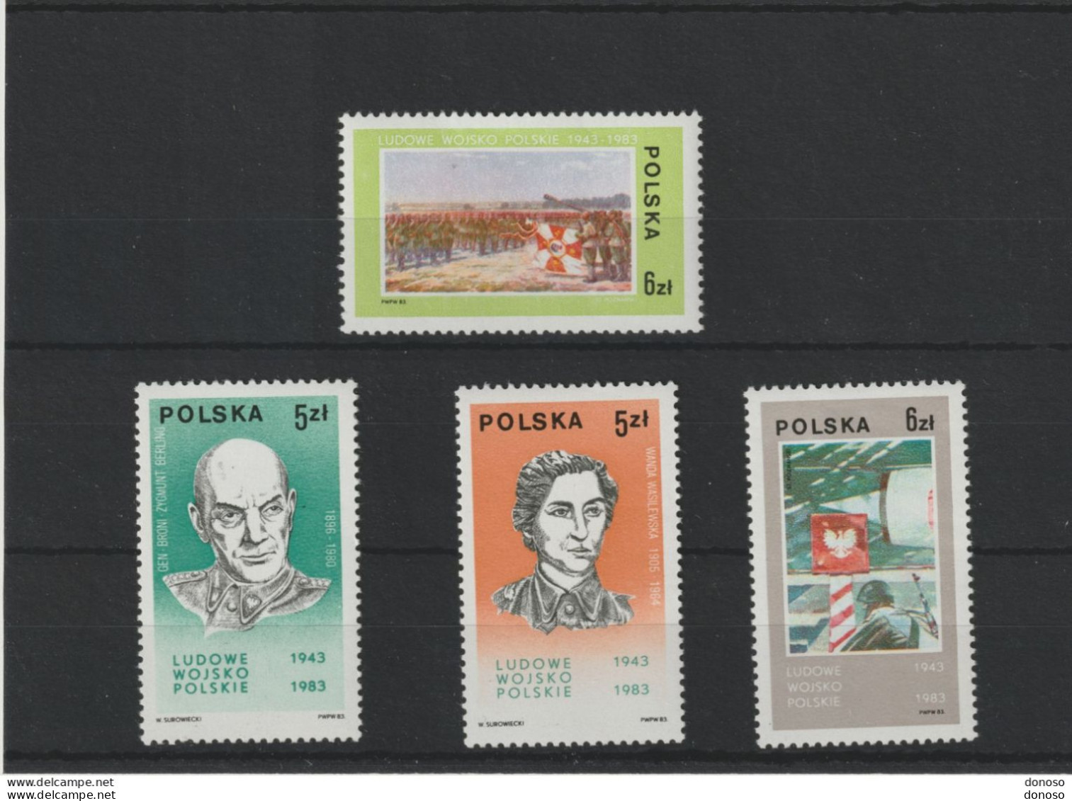 POLOGNE 1983 Armée Populaire Yvert  2695-2698 NEUF** MNH - Unused Stamps