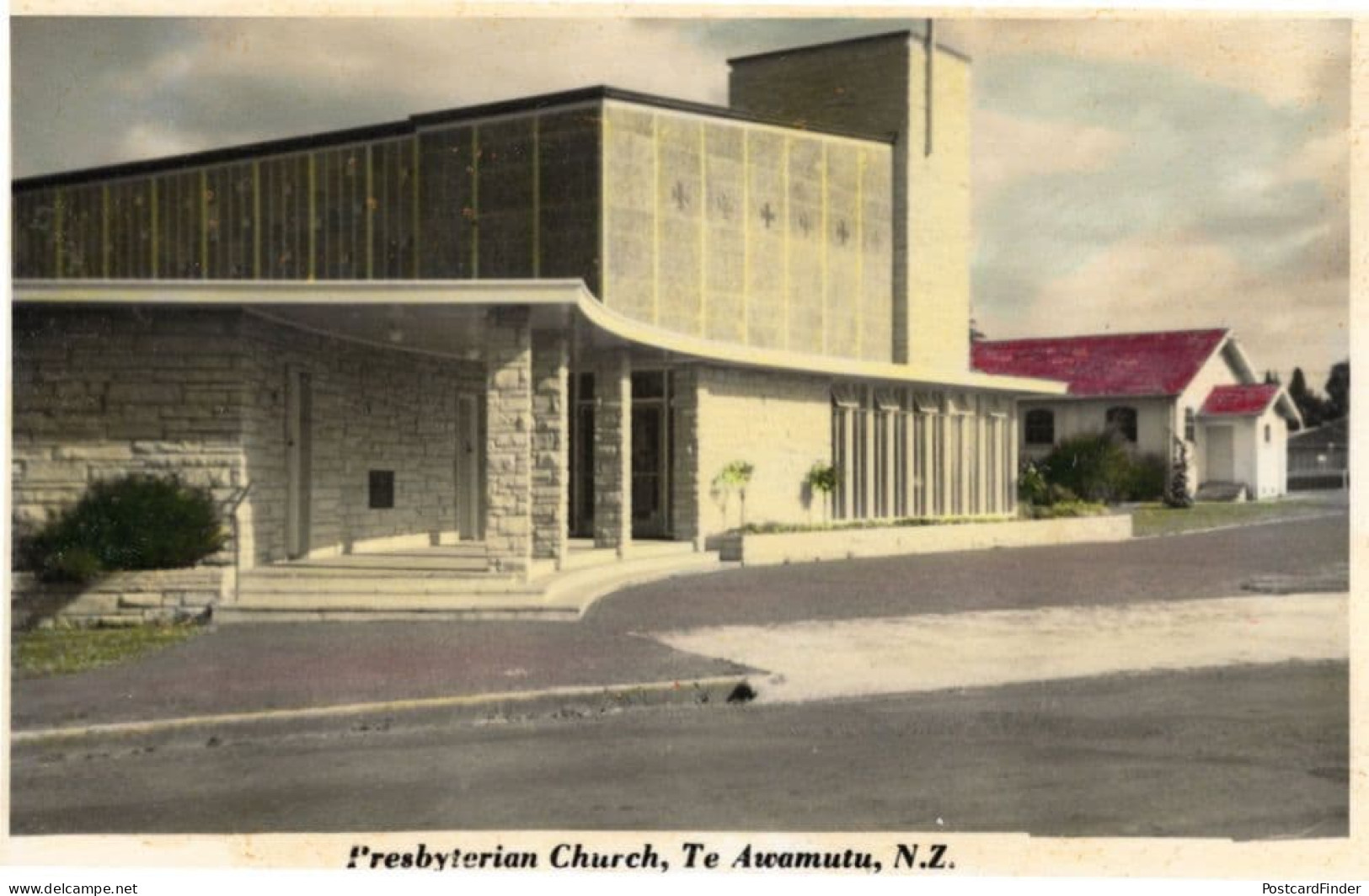 Presbyterian Church Awamuta New Zealand Old Postcard - New Zealand