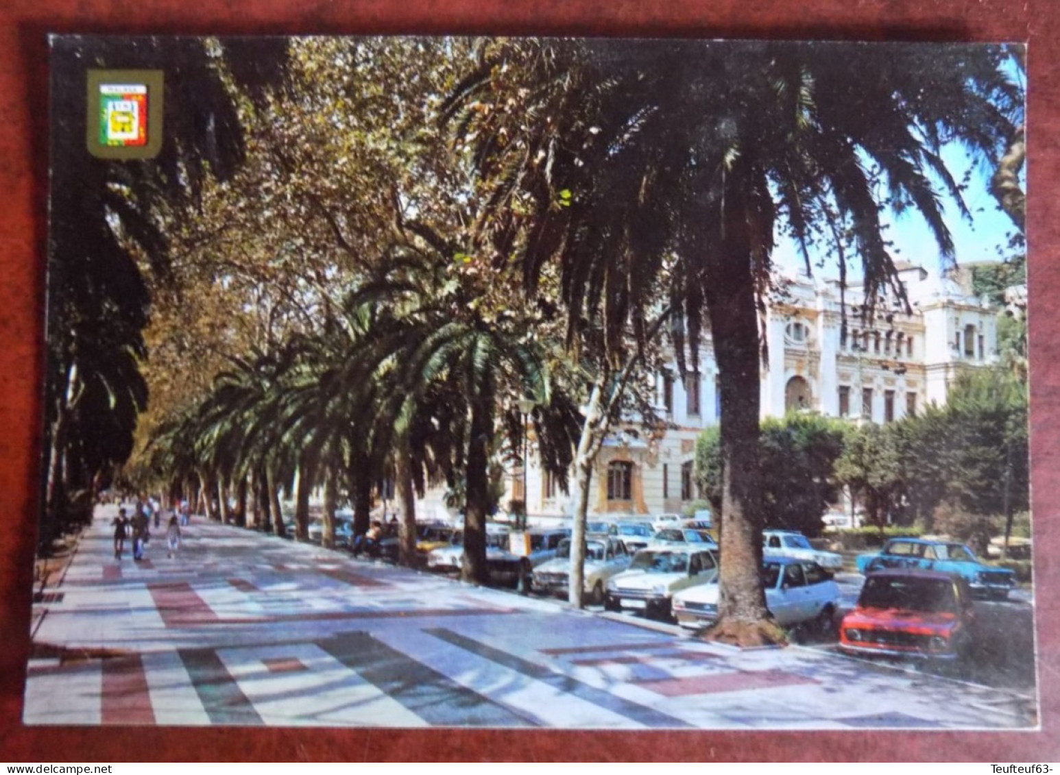 Cpm Malaga : Paseo Del Parque - Fiat - Renault 5... - Malaga