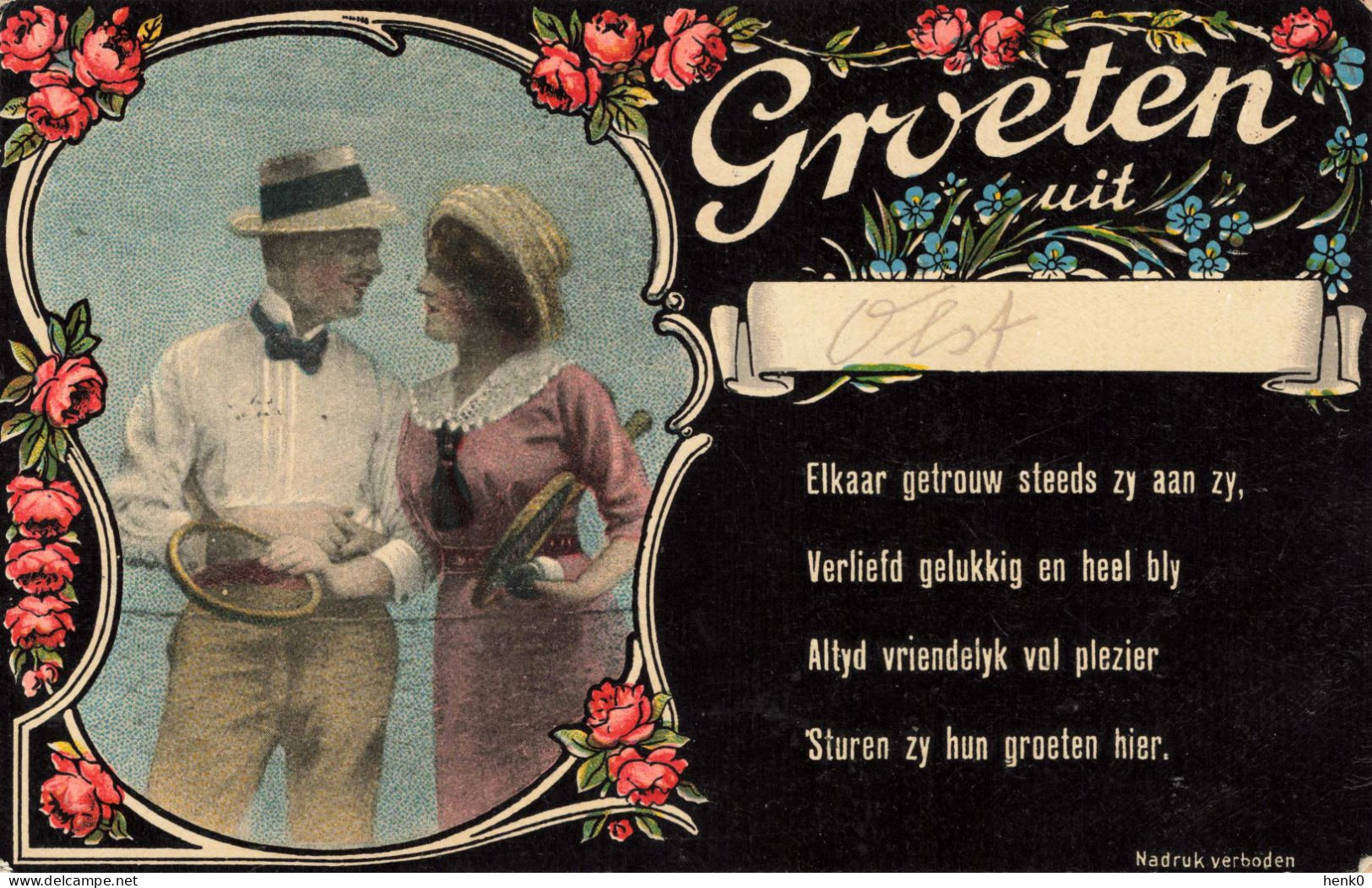 Olst Groeten Uit Fantasiekaart Oud 1917 C3133 - Otros & Sin Clasificación