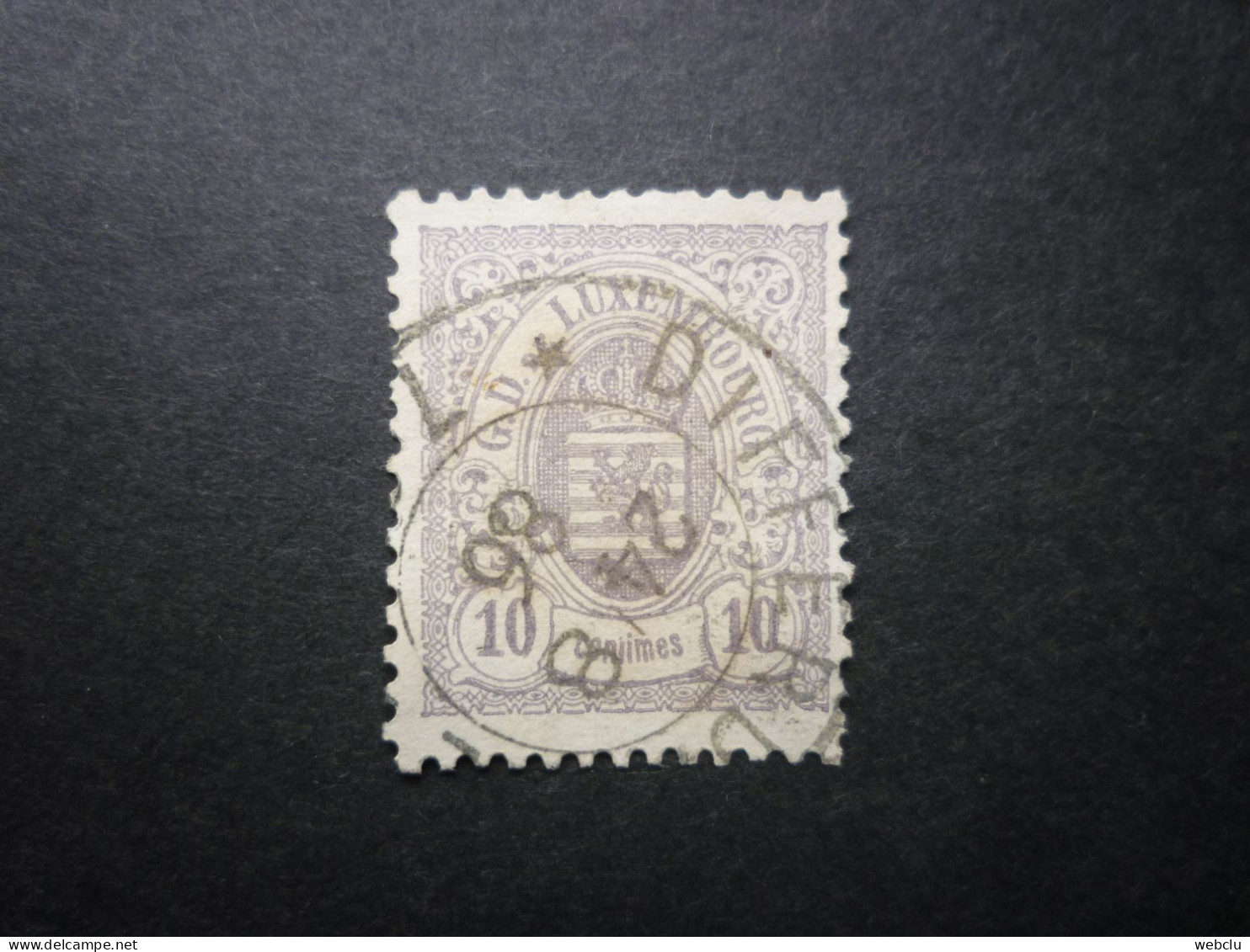 Luxemburg Luxembourg Armoiries 1880 Mi 40B O, Stempel Differdange, RARR!! - 1859-1880 Wappen & Heraldik