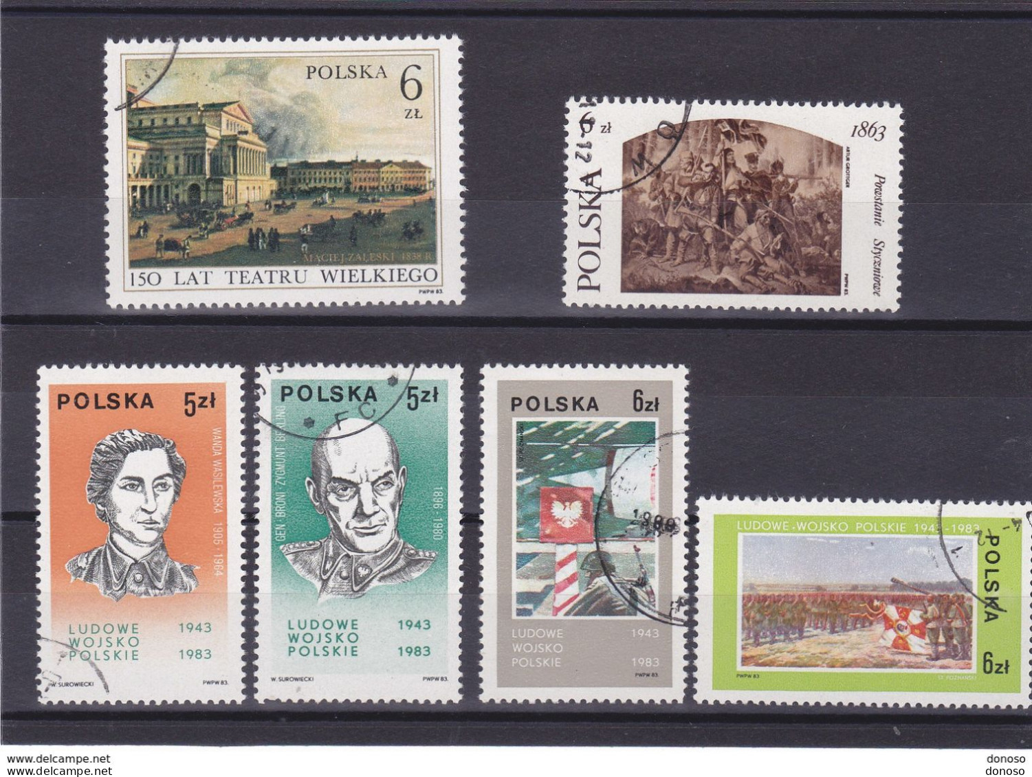 POLOGNE 1983 Yvert 2661-2662 + 2695-2698 Oblitéré, VFU - Used Stamps