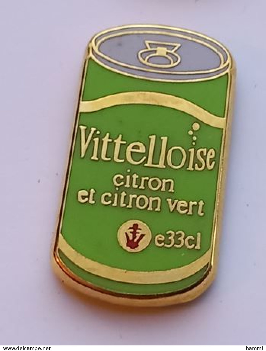 G517 Pin's VITTEL Vosges Groupe Nestlé Vittelloise Citron Vert Signé Arthus Bertrand Achat Immédiat - Arthus Bertrand