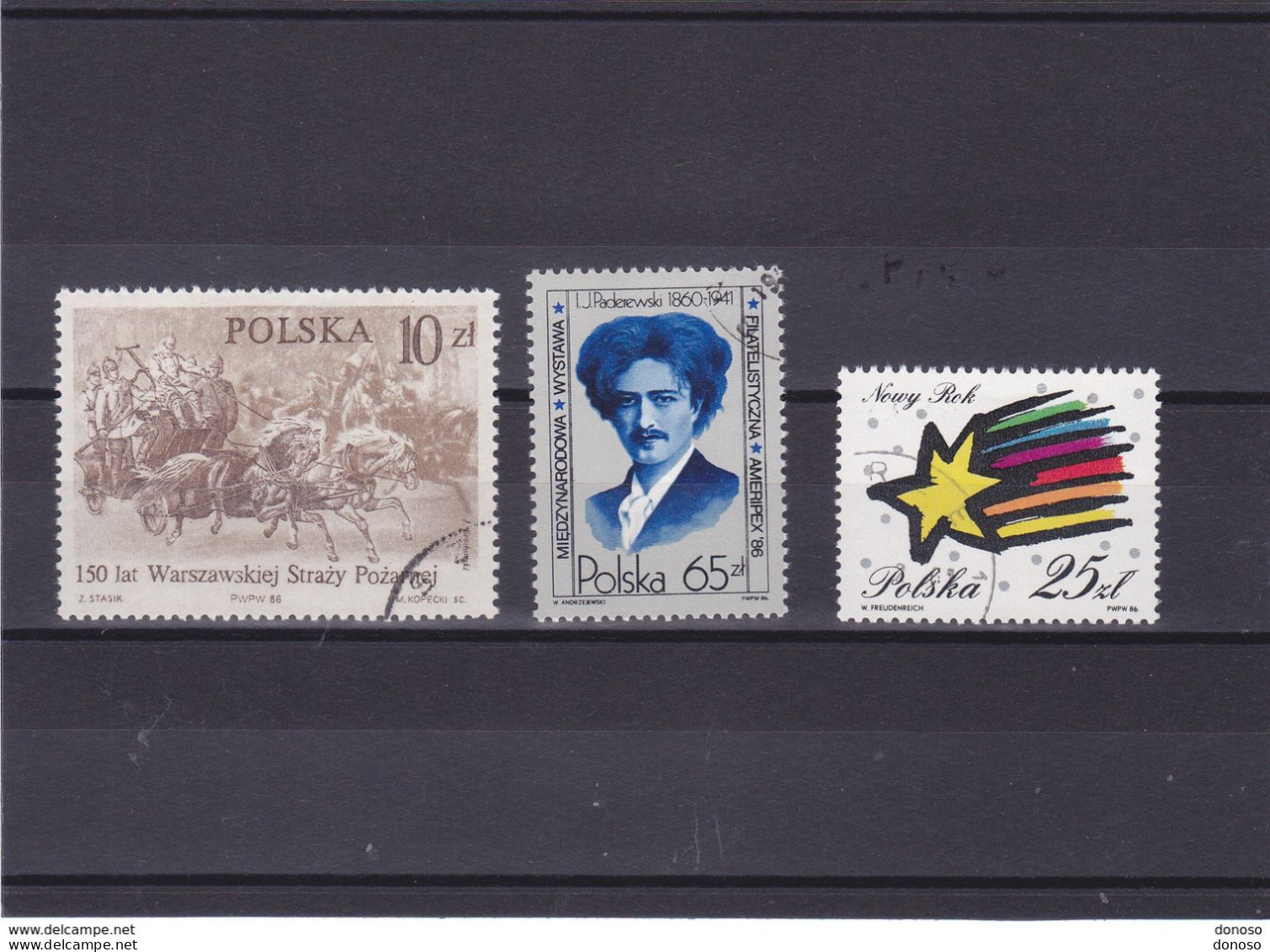 POLOGNE 1986 Yvert 2836-2837 + 2878 Oblitéré, VFU - Used Stamps