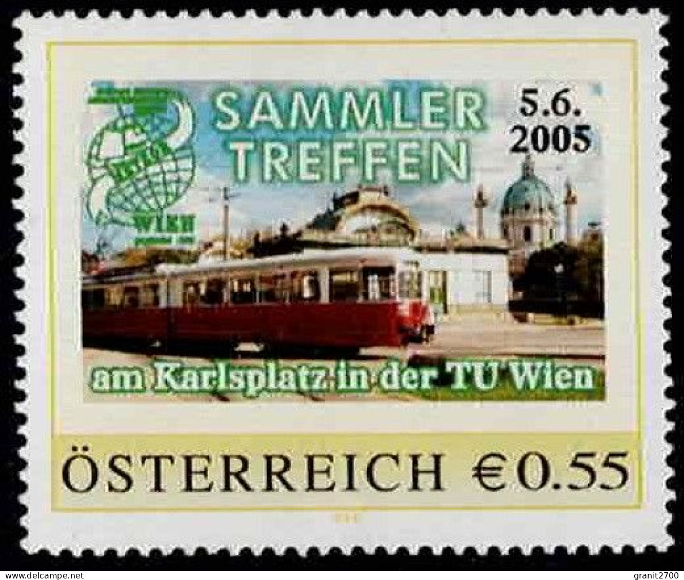 PM Sammlertreffen 5.6.2005 Am Karlsplatz In Der TU Wien Ex Bogen Nr. 8006117  Postfrisch - Personnalized Stamps