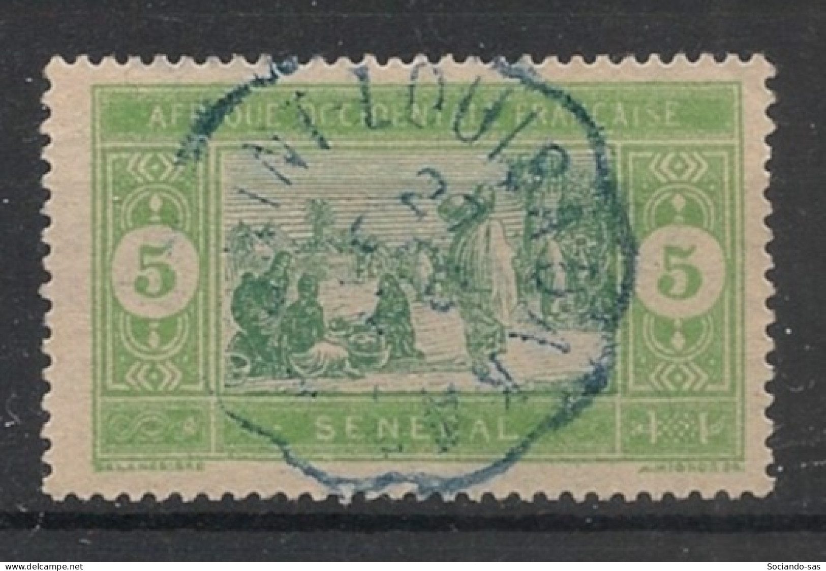 SENEGAL - 1914-17 - N°YT. 56 - Marché 5c Vert - Oblitéré / Used - Used Stamps