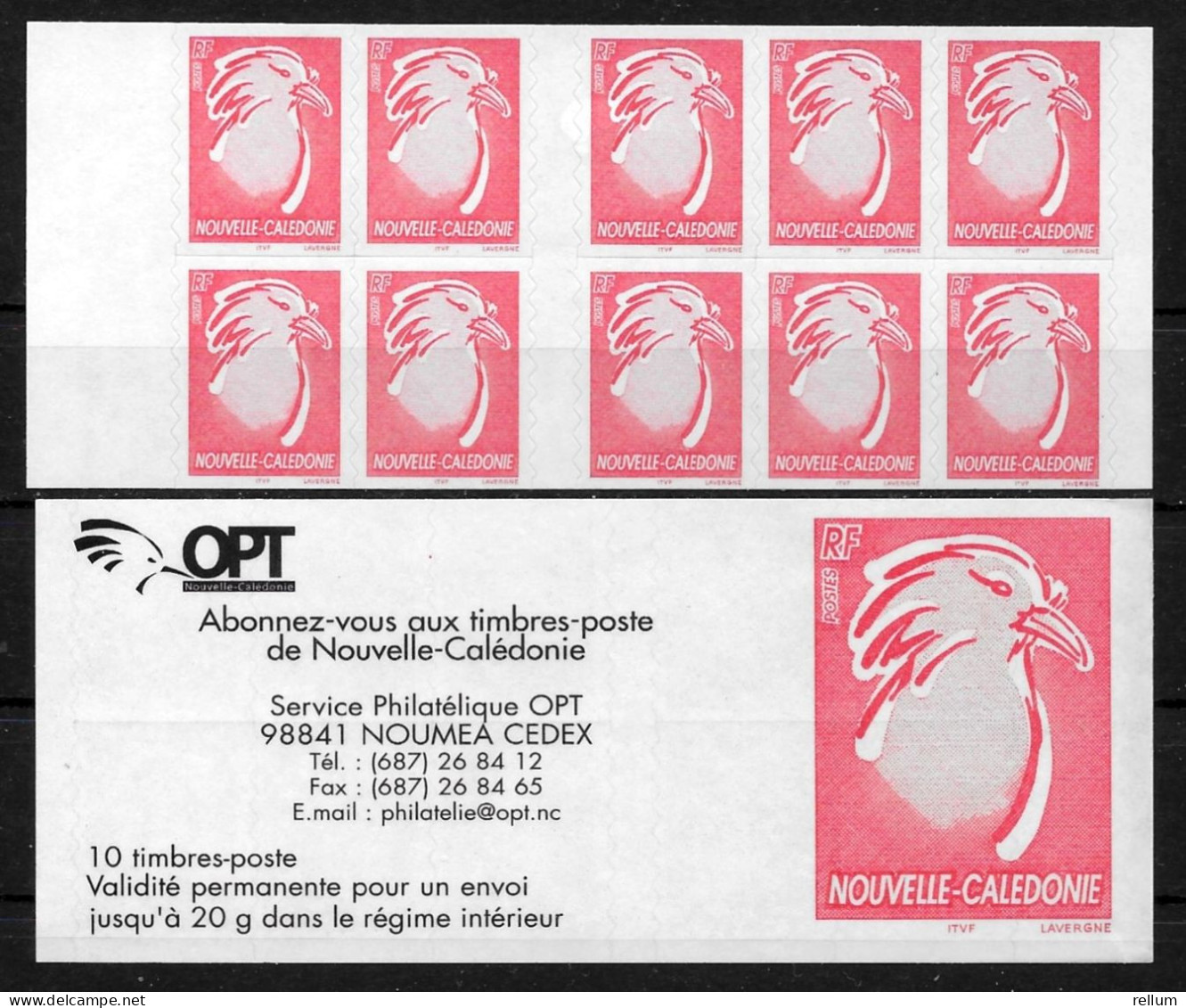 Nouvelle Calédonie 2003 - Yvert Et Tellier Nr. Carnet C894 - Michel Nr. MH 1296 ** - Cuadernillos