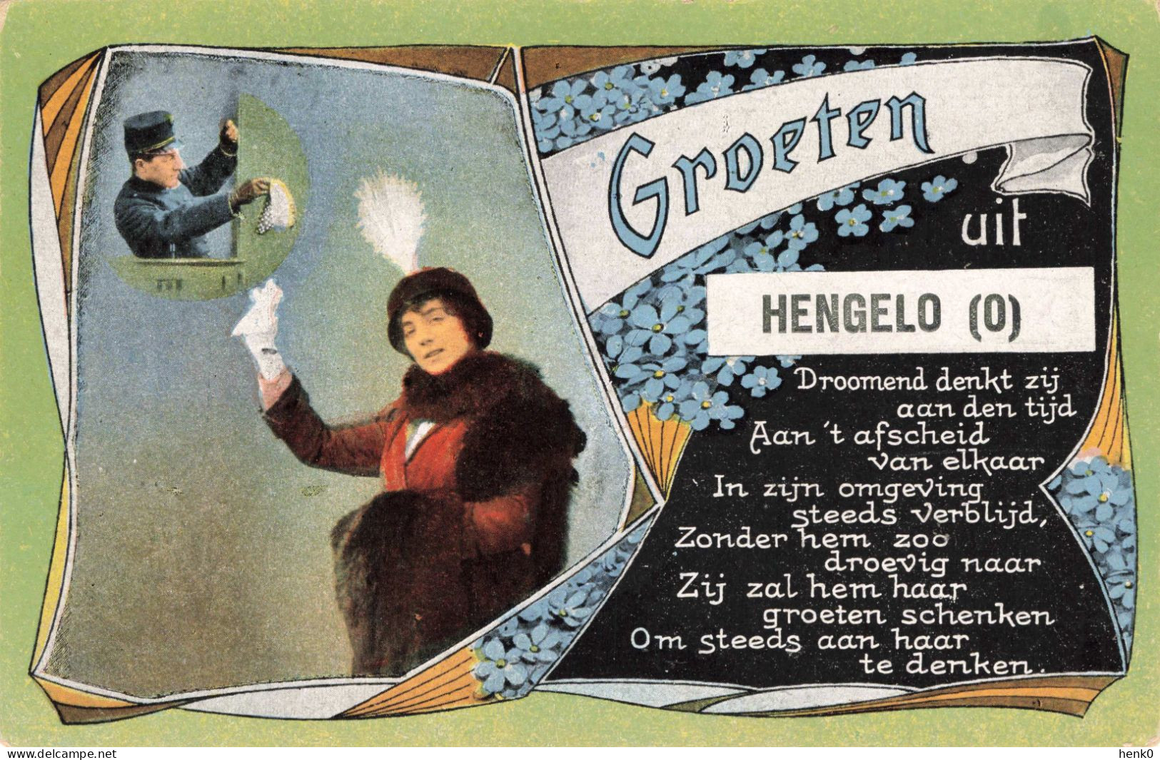 Hengelo Groeten Uit Fantasiekaart Oud ±1919 C3145 - Hengelo (Ov)