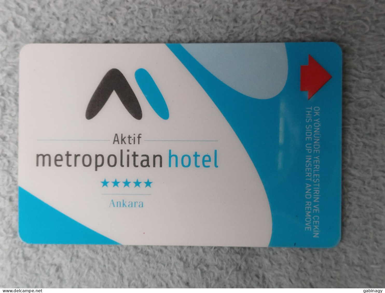 HOTEL KEYS - 2618 - TURKEY - AKTIF METROPOLITAN HOTEL ANKARA - Cartas De Hotels