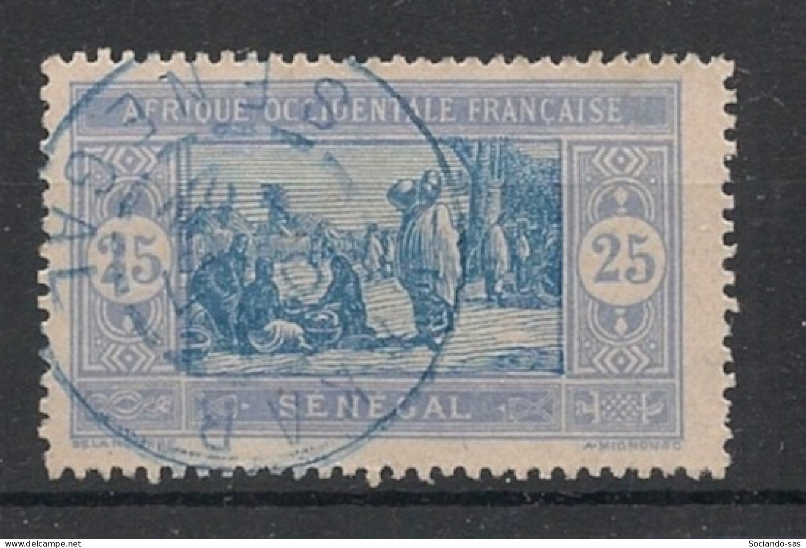 SENEGAL - 1914-17 - N°YT. 60 - Marché 25c Outremer - Oblitéré / Used - Used Stamps