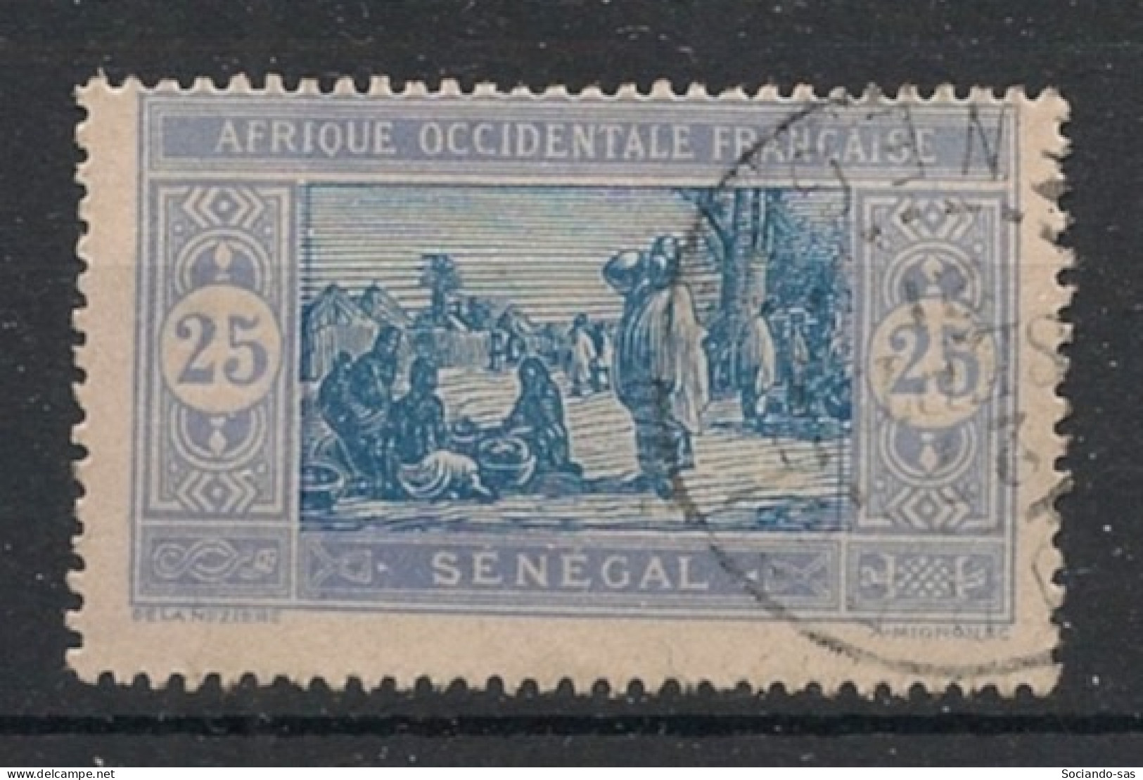 SENEGAL - 1914-17 - N°YT. 60 - Marché 25c Outremer - Oblitéré / Used - Usati