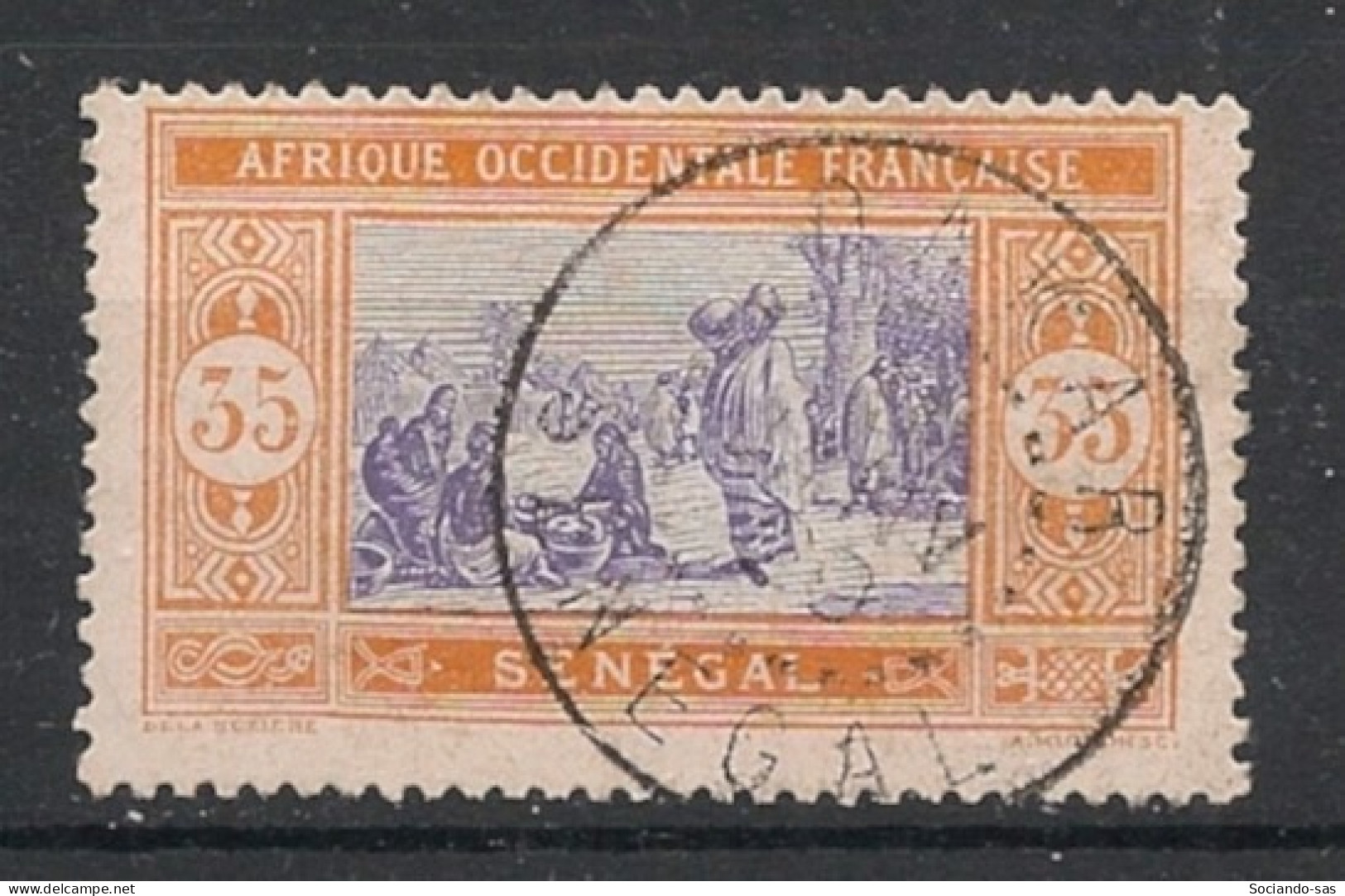 SENEGAL - 1914-17 - N°YT. 62 - Marché 35c Orange Et Violet - Oblitéré / Used - Oblitérés