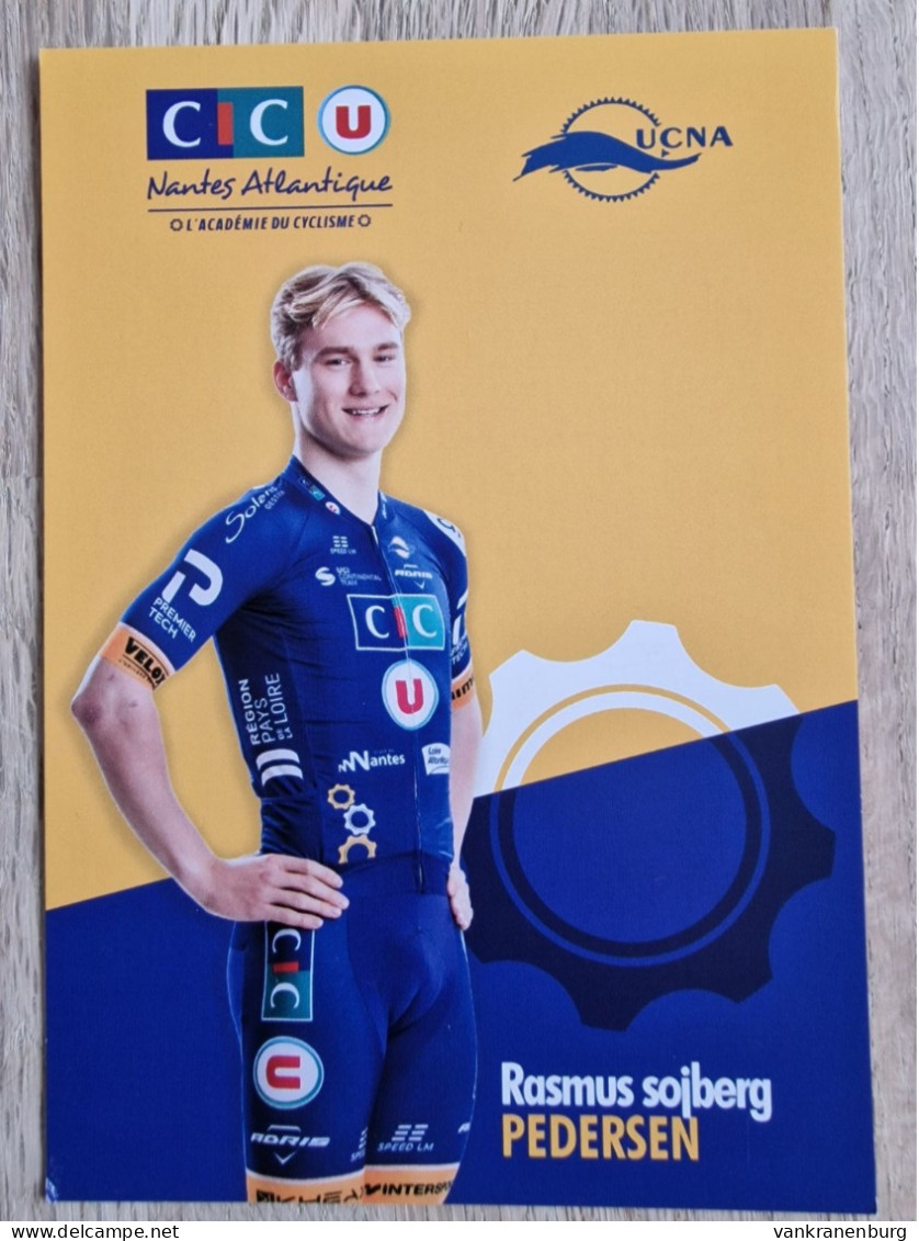 Card Rasmus Sojberg Pedersen - Team CIC U-Nantes Atlantique - 2023 - Cycling - Cyclisme - Ciclismo - Wielrennen - Cycling