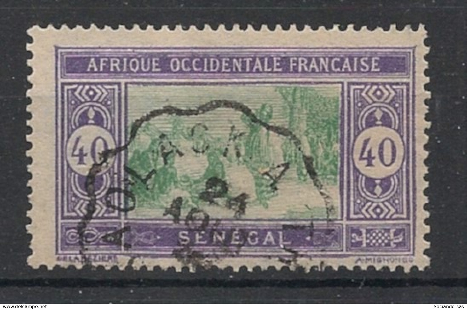 SENEGAL - 1914-17 - N°YT. 63 - Marché 40c Violet Et Vert - Oblitéré / Used - Gebraucht