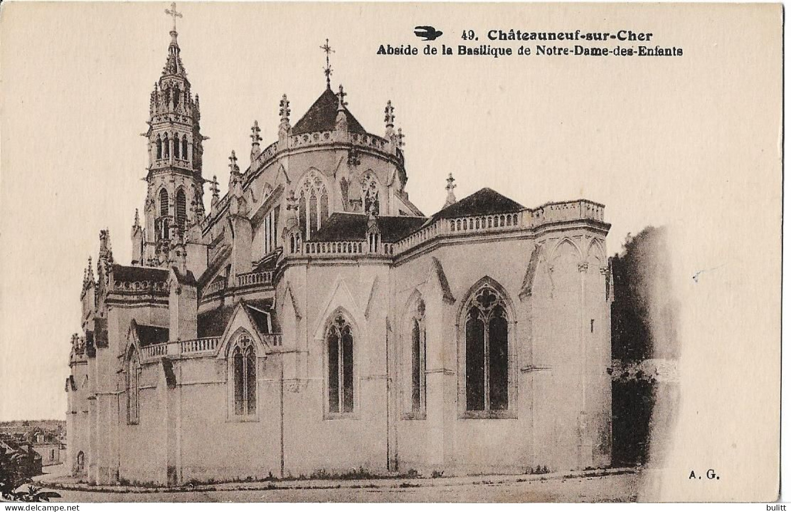 CHATEAUNEUF SUR CHER - Abside De La Basilique De Notre Dame Des Enfants - Chateauneuf Sur Cher