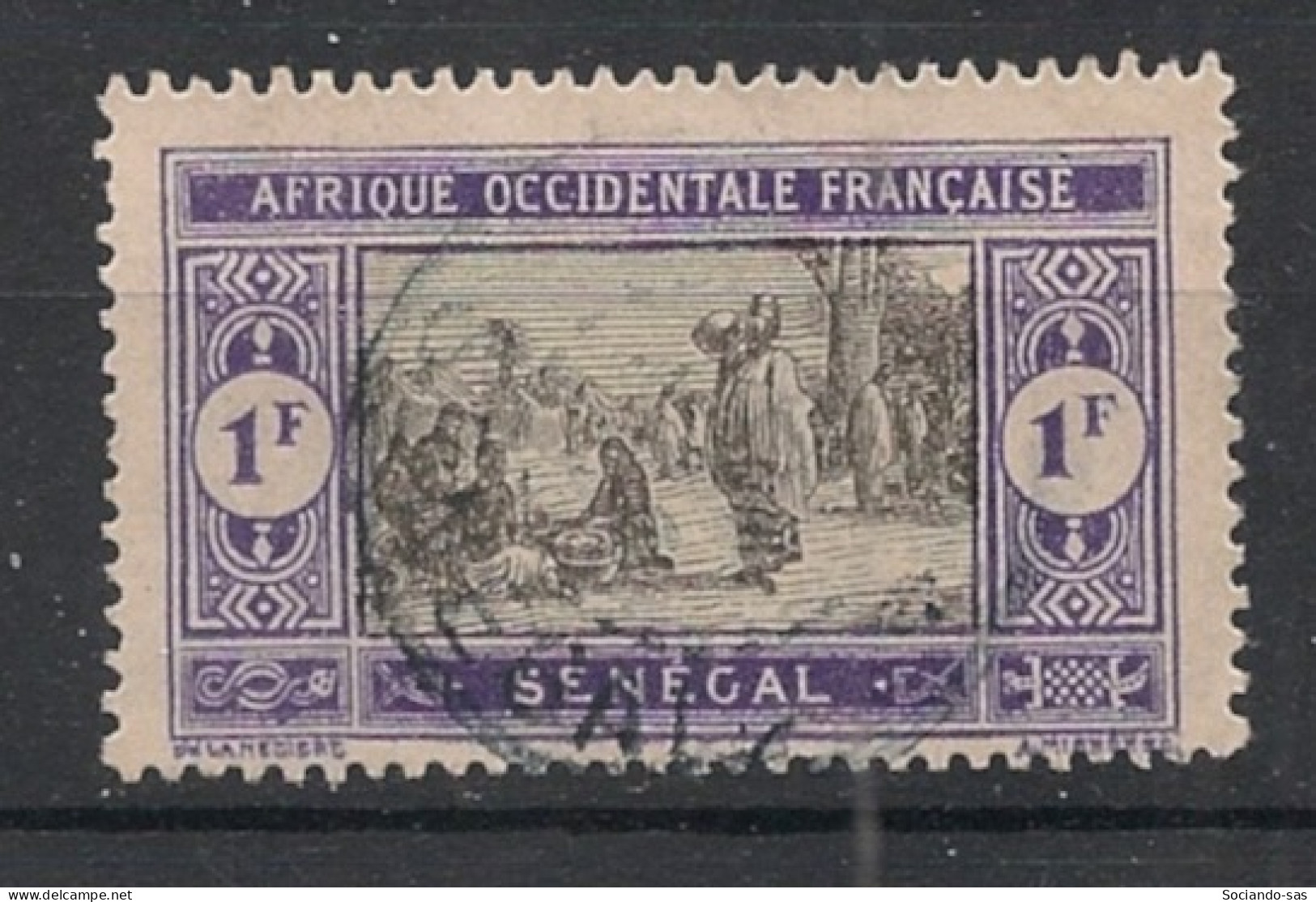 SENEGAL - 1914-17 - N°YT. 67 - Marché 1f Violet Et Noir - Oblitéré / Used - Used Stamps