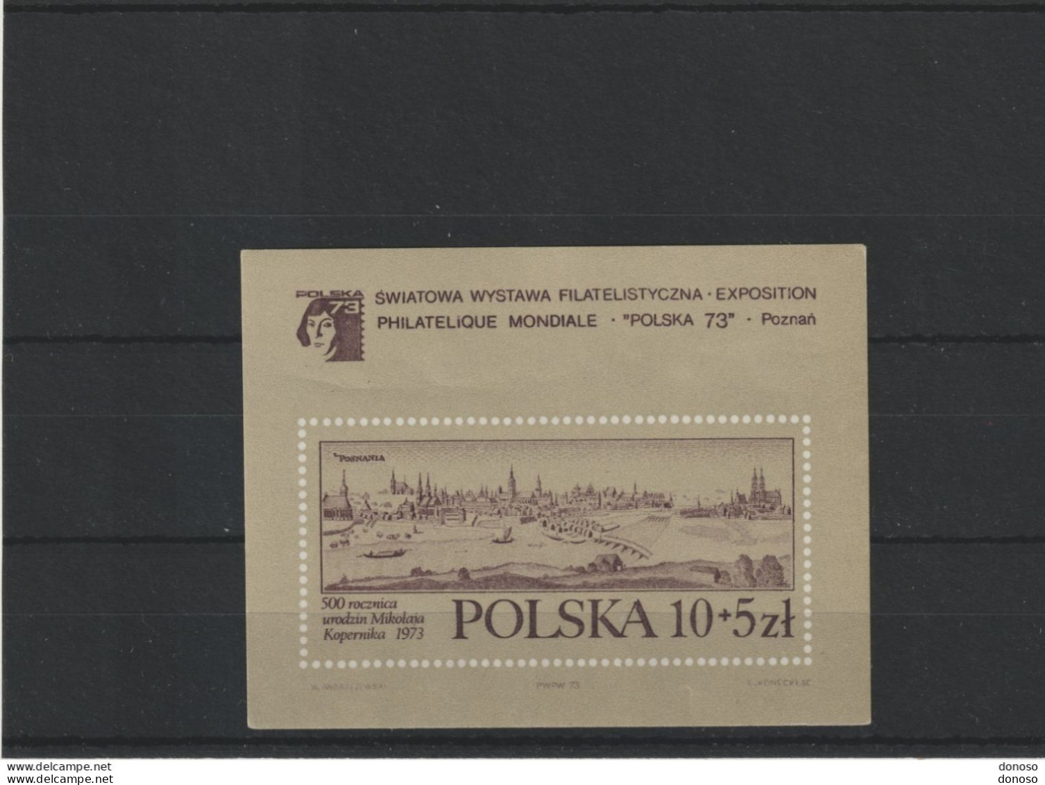 POLOGNE 1973 Polska 73 Yvert BF 61, Michel Block 55 NEUF** MNH Cote 4 Euros - Blocs & Feuillets