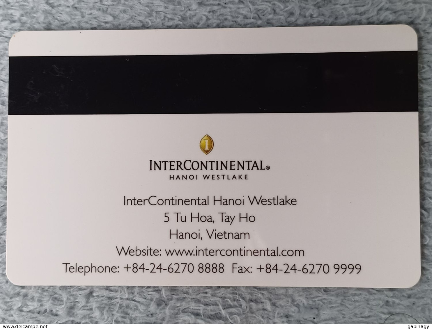 HOTEL KEYS - 2621 - VIETNAM - INTERCONTINENTAL HANOI WESTLAKE - Hotel Keycards