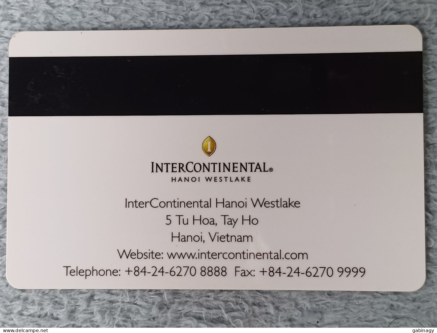 HOTEL KEYS - 2621 - VIETNAM - INTERCONTINENTAL HANOI WESTLAKE - Hotelkarten