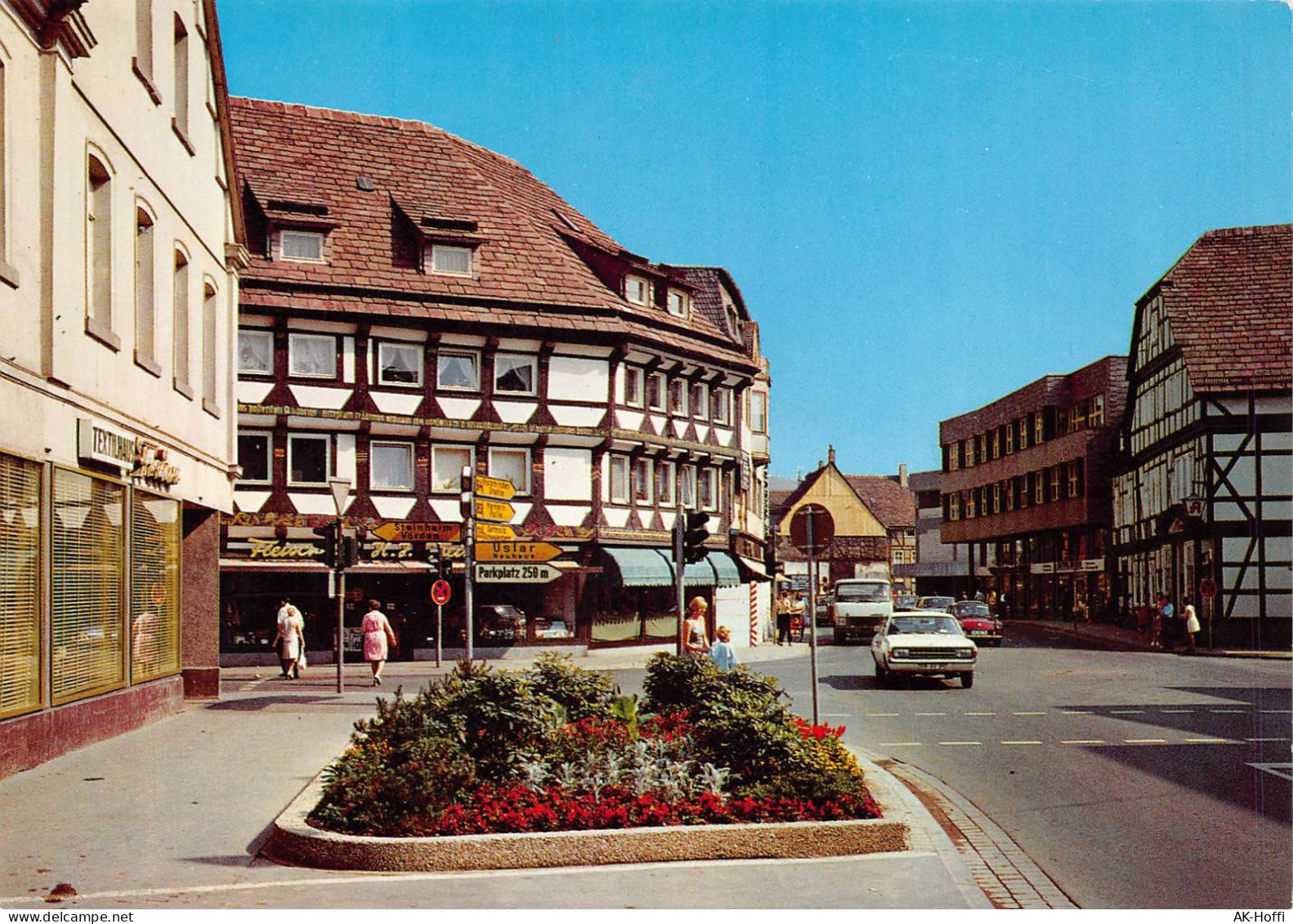 Höxter - Westerbachstraße Und Marktstraße Auto Opel Rekord C - Höxter