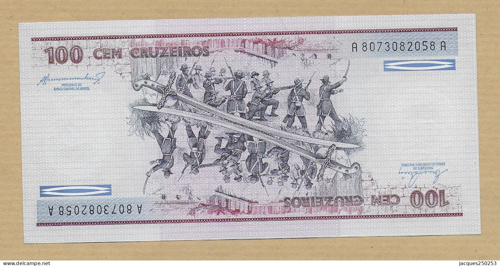 100 CRUZEIROS 1981 Et 1984 NEUF (voir N° DE SERIE ) - Brésil