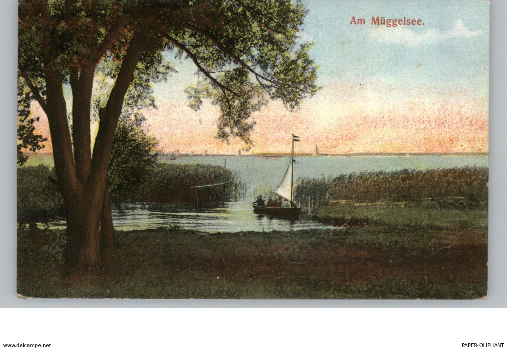 1000 BERLIN - MÜGGELHEIM, Am Müggelsee, Segelpartie, Verlag Teistler - Treptow