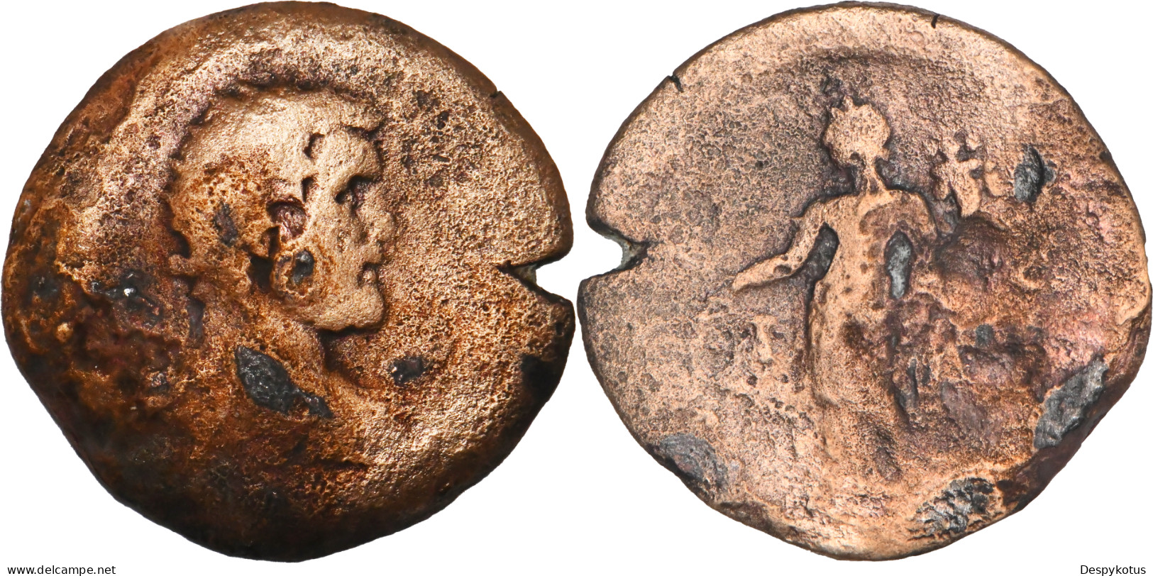 ROME PROVINCIALE - Alexandrie - Diobole - Antonin Le Pieux - Dikaiosyne - 141/142 AD - RPC.575 - 19-211 - Provincia