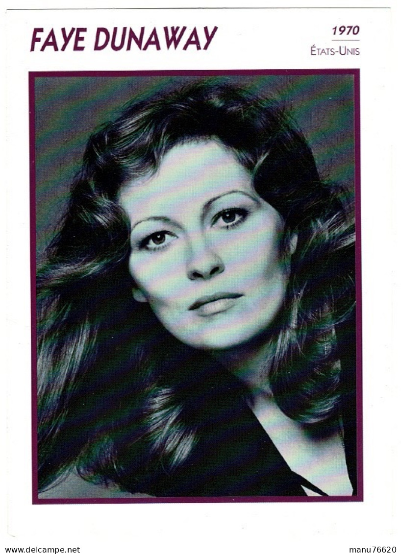 Ref 2 - Photo L'encyclopédie Du Cinéma : Faye Dunaway  - Etats-Unis . - Europe